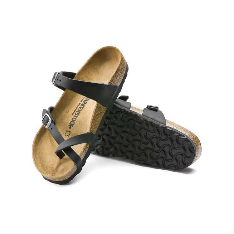 Birkenstock Сандалии-шлепанцы Mayari с перекрещивающимися ремешками, ЭВА, против натирания, Женские сандалии, Черный 0171481