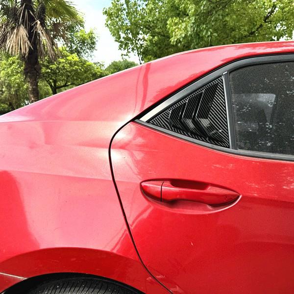 Дефлекторы на заднее стекло Toyota Corolla 2014-2018 - Внешняя модификация в стиле Mustang