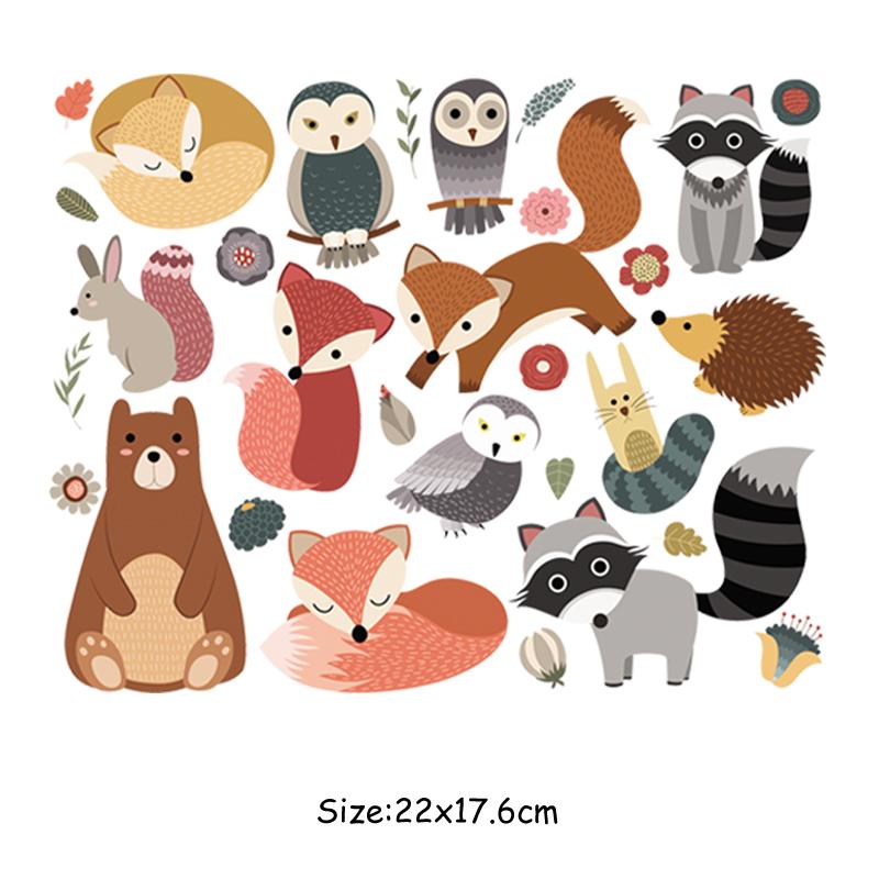 1 комплект, нашивки с животными, модная моющаяся футболка с теплопередачей «сделай сам», декоративные наклейки для одежды, нашивка с изображением маленьких животных