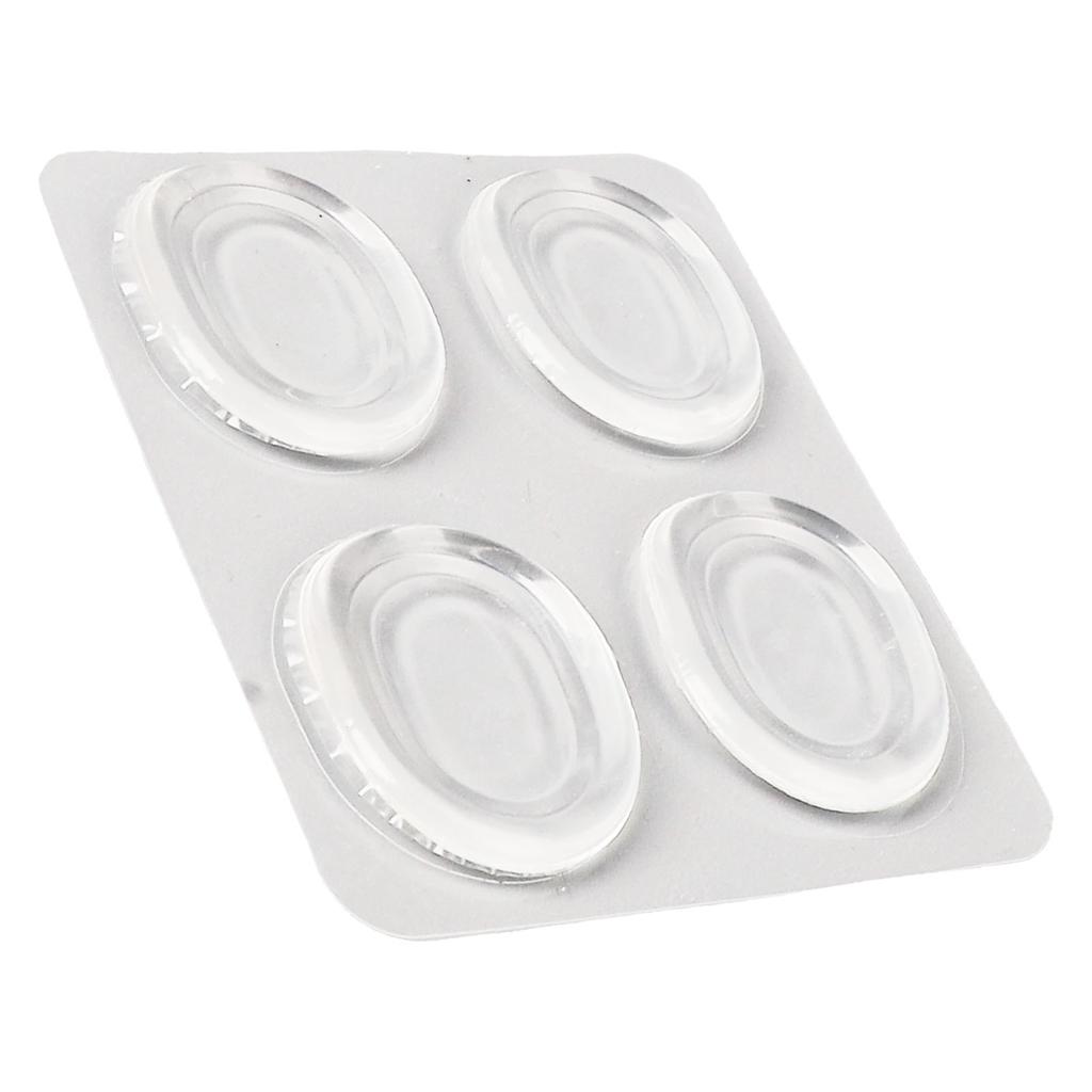 4 шт. силиконовые прозрачные мягкие самоклеящиеся накладки на барабанные глушители