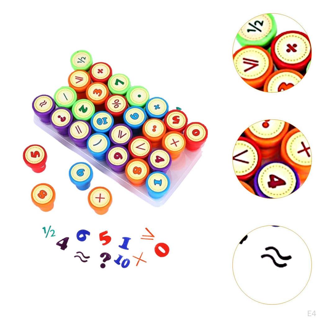 Детский набор штампов, развивающие игрушечные штампы, наборы с надписями из мультфильмов для создания открыток, планировщик