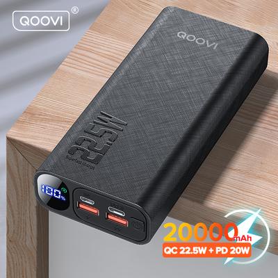 QOOVI Power Bank 10000 мАч 20000 мАч PD 20 Вт Быстрая зарядка Powerbank Внешнее зарядное устройство для iPhone 13 12 11 Pro Xiaomi Huawei P40 PoverBank