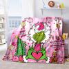 Christmas Gift Comedy Movie How the Grinch Stole Christmas blanket home warming, four season bed decoration sofa cover flannel throwing blanket K6