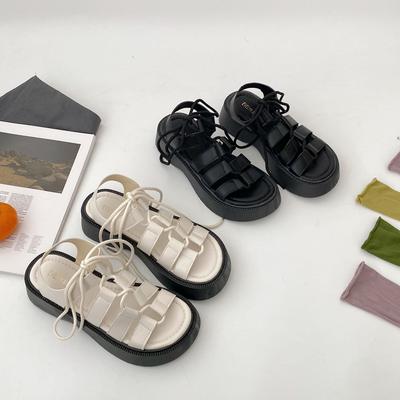 Сандалии для фанаток Queen женские летние 2025 новые римские сандалии французский нишевый дизайн популярные модные туфли