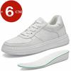 Fashion Unisex 6cm Invisible Height Increasing Lace-Up Casual Shoes Comfortable Lightweight Breathable Elevator Footwear for Men & Women