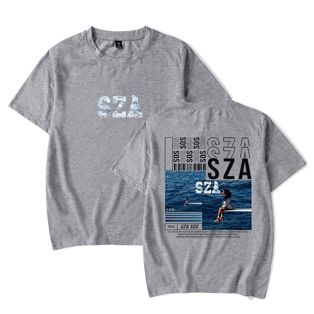SZA SOS Tour Tee Rapper Album Merch Print Unisex Fashion Funny Casual HipHop Style Tshirt