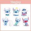 6 Pcs Stitch Sleepwear Pillow Design Mini Model Desktop Ornament Decor Set For Kids And Fans
