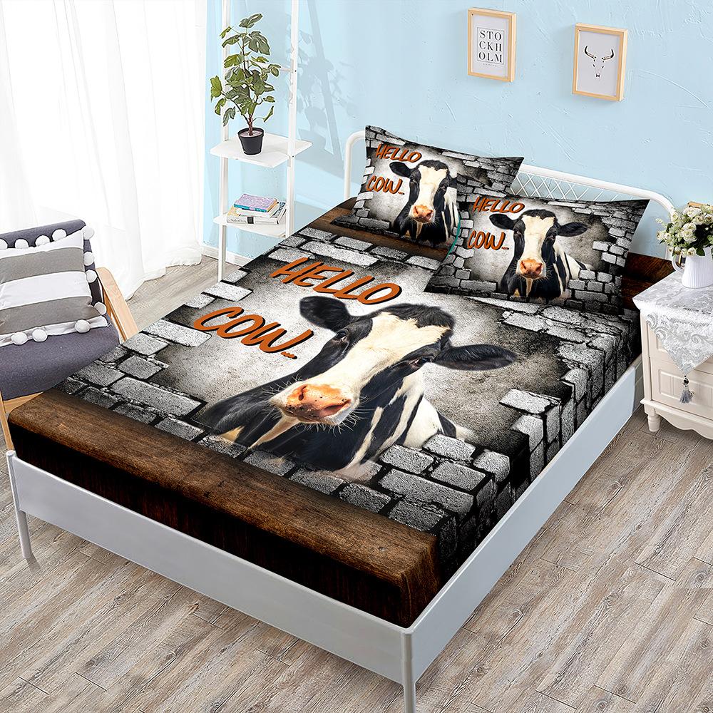 Three-Piece Mattress, Bedspread Animal Chameleon Bedding, Mattress Protective Cover