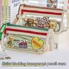 Detachable Large Capacity Pencil Case Beauty Bag Cosmetic Storage Bag  Student Supplies