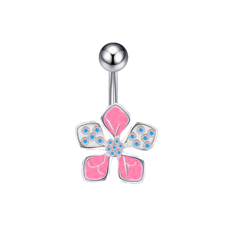 Европейская и американская сексуальная роза с длинной кошачьей головой, набор колец для пирсинга пупка 