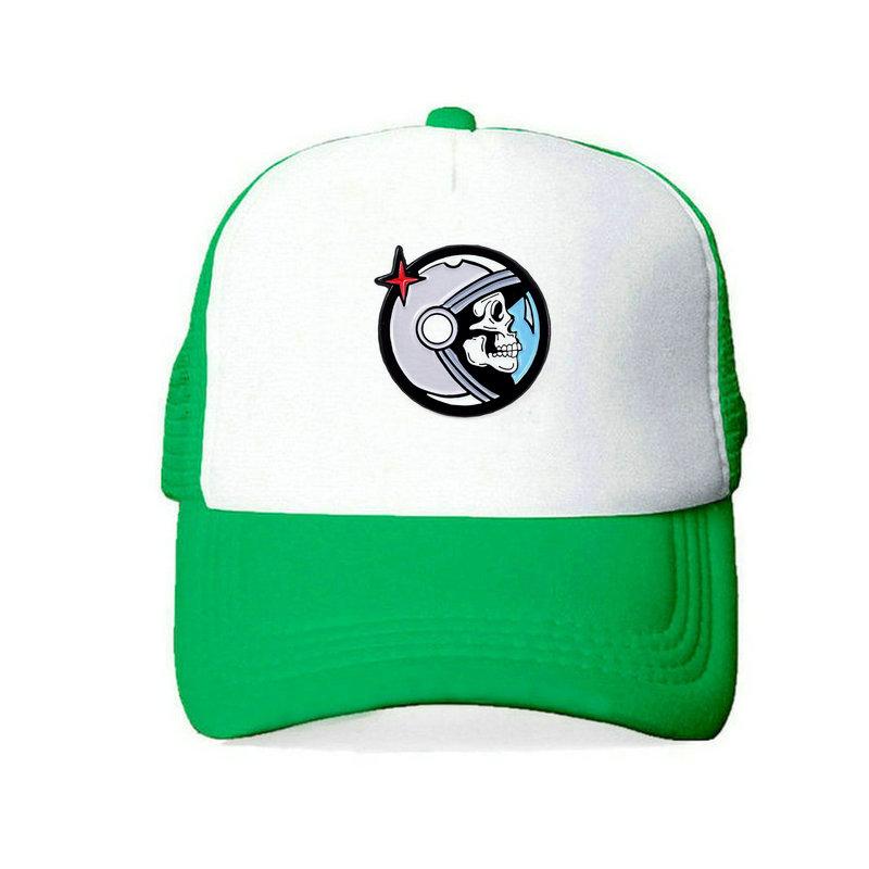 Повседневные шапки космонавтов Snapback, унисекс, череп, космонавт, папа, шляпа, регулируемая бейсболка космонавта, посадка на Луну, YY431