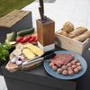 Orion Acacia Wood Universal Knife Stand with White Stripe and Removable Bristles