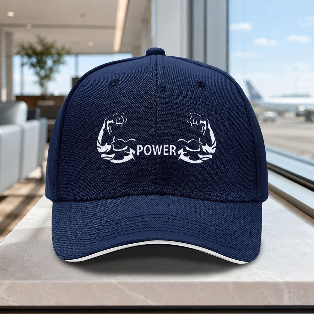 Adjustable Power Muscle Baseball Cap Lightweight Unisex Sandwich Hat for Outdoor Weddings Parties