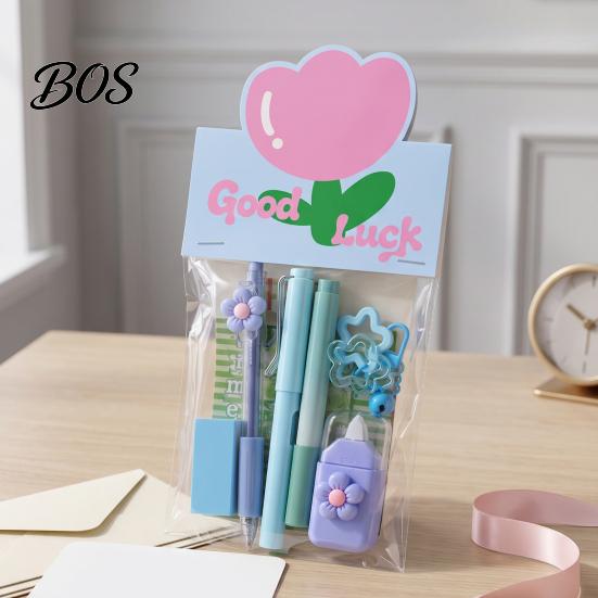 Stationery Gift Set for Girls Flower Set, Macaron Color Correction Tape And Smooth Lightweight Writing Gel Pens, Portable Homework Essentials Students