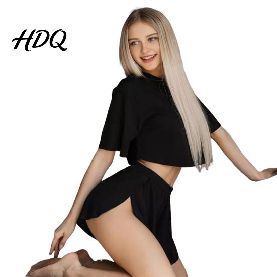 Casual Home Wear Women Women's 2 Piece Pajama Sets Soft Short Sleeve