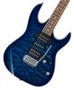 Transparent Blue Burst GIO Series Ibanez Introductory Luxury Quilt Top / GRX70QA-TBB