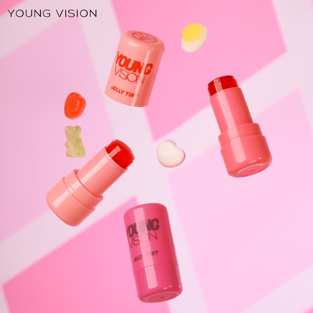 YOUNG VISION 4-цветный набор желейных румян Dye Lipstick Set Lip and Cheek Toning Blush Stick