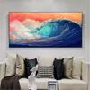 Modern Landscape Canvas Art Painting Wall Posters and Prints Abstract Surf Art Pictures for Living Room Decoration Cuadros