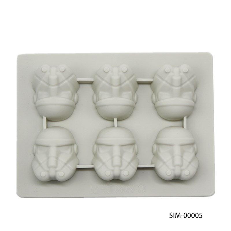 Формы для украшения тортов Силиконовые формы для выпечки Шоколад Конфеты Желейный десерт Кубик льда для Звездных форм Войны