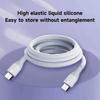 Неломающийся силиконовый USB Type C кабель для передачи данных на высокой скорости, совместимый с Xiaomi Redmi и другими смартфонами, зарядный кабель