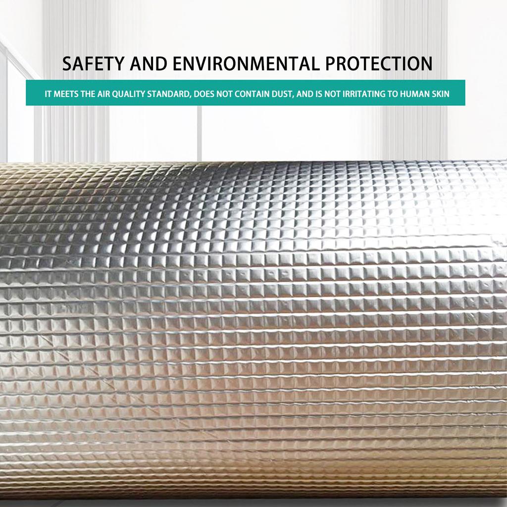 Теплоизоляция для автомобилей толщиной 6 мм, глушитель из алюминиевой фольги, хлопок, автозвукоизоляция, демпферная пена для изоляции автомобилей