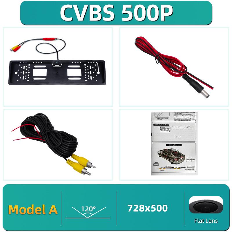 Европейская рамка для номерного знака камера заднего вида с 4 светодиодами ночного видения и водонепроницаемым дизайном