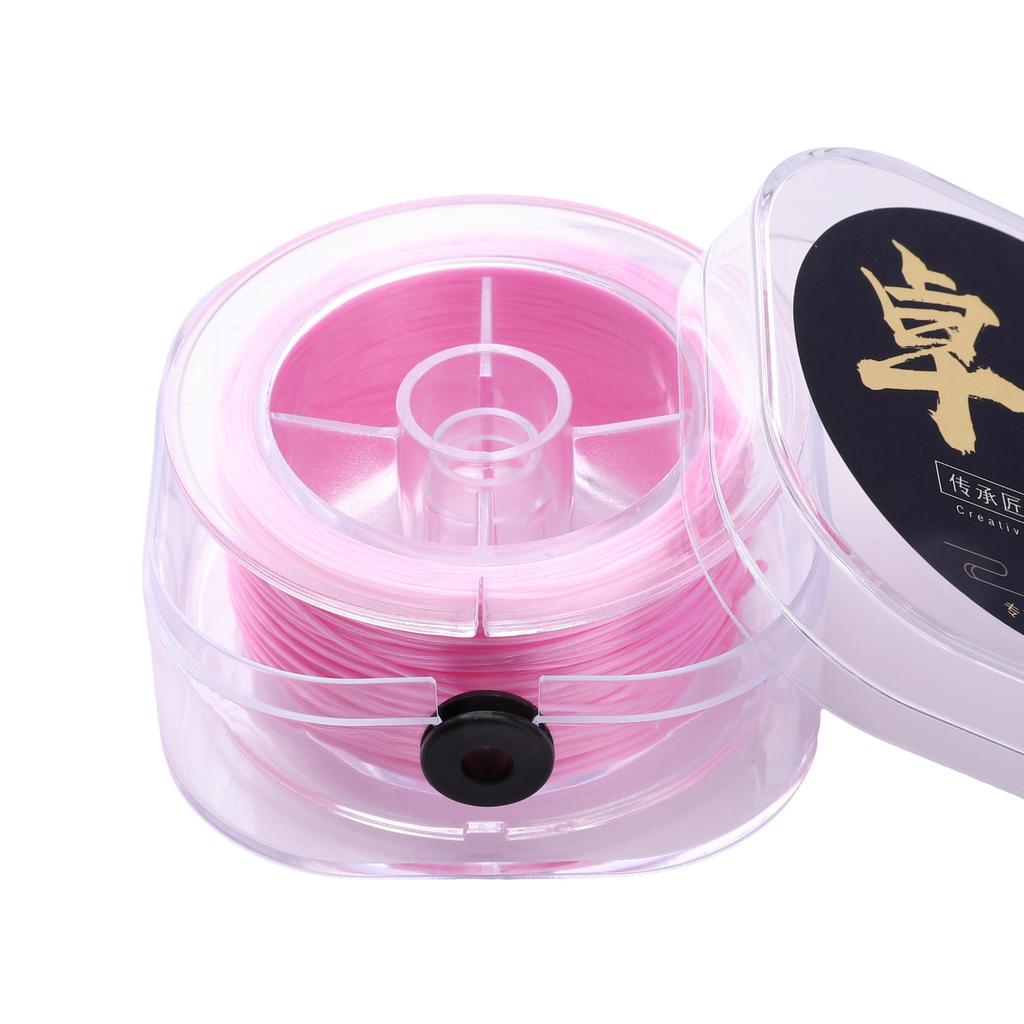 Прочная нейлоновая резиновая эластичная нить для изготовления украшений и браслетов - Разные цвета, 50-100 метров