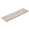 Heian Shindo Kogyo LABRICO Wall Shelf Unpainted Wood Width 40 X Depth 10 X Thickness Pine Laminated Wood Shelf Shelf, Grain, 1.5cm, WSU-73