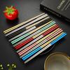 4 Pairs Stainless Steel Chopsticks Chinese Style Non-Slip Reusable Metal Long Chopstick For Rice Hotpot Sushi Tableware Kitchen Tools