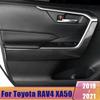 For Toyota RAV4 XA50 -   2024 Interior Car Door Armrest under Frame Strips Decoration Cover Trim ABS Accessories