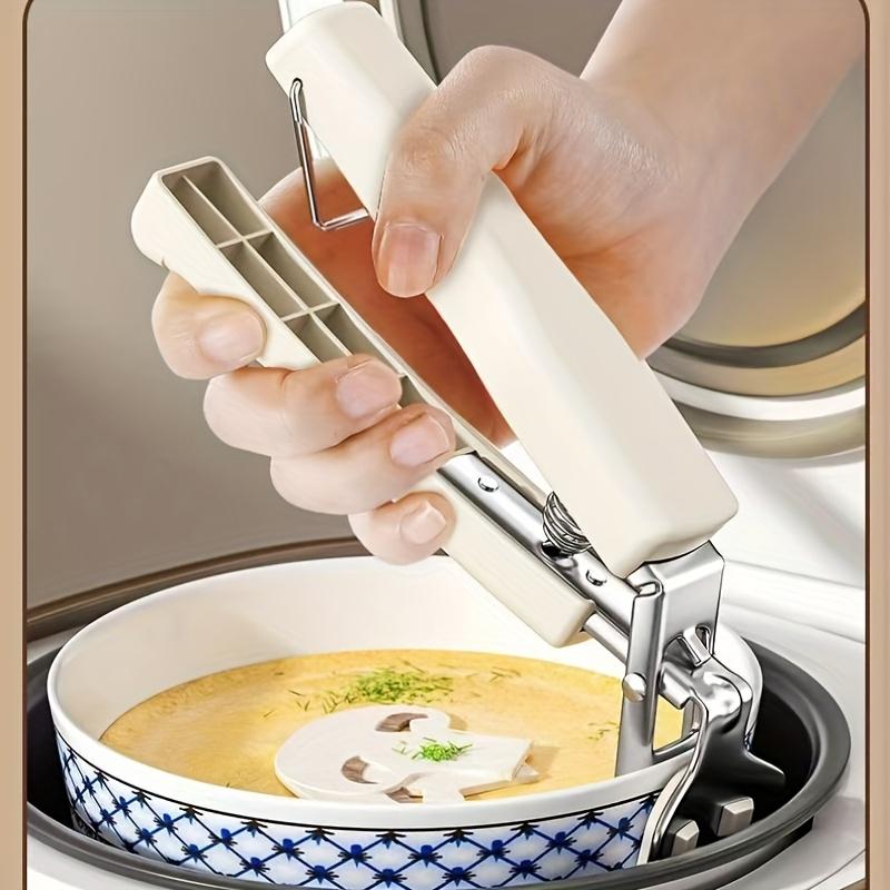 Термостойкие эргономичные кухонные щипцы из нержавеющей стали с изолированной ручкой | Нескользящие ручки для безопасного обращения с горячими кастрюлями и сковородами