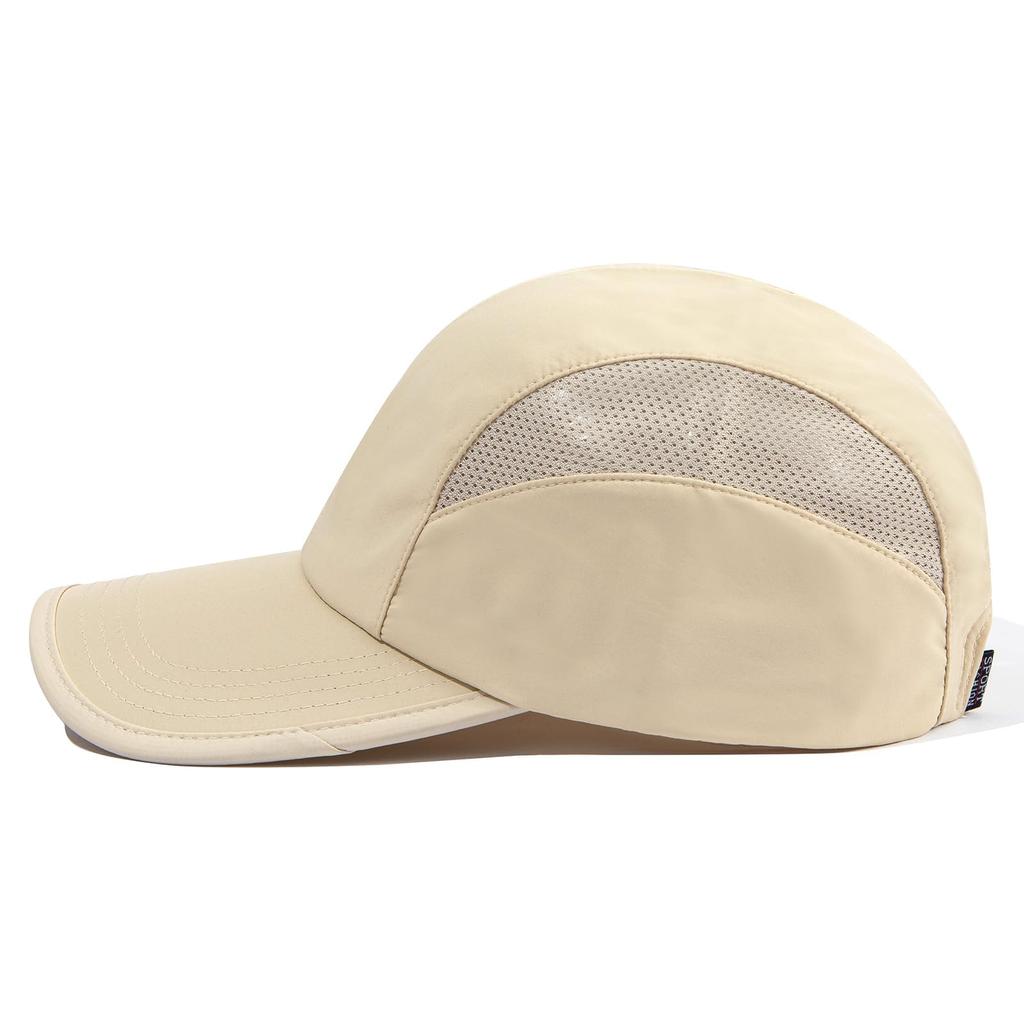 Croogo Mesh Perfect for and and Men's Cap, Running, Tennis, Golf, Summer, Quick-Drying, Thin, Ultra-Lightweight (G-DCP2403-Beige)