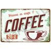 Metal Sign Coffee Tin Sign Posters Wall Decorations Vintage Cafe Retro Club Pub Bar Painting Home Decor Friends Wall Art Plaque