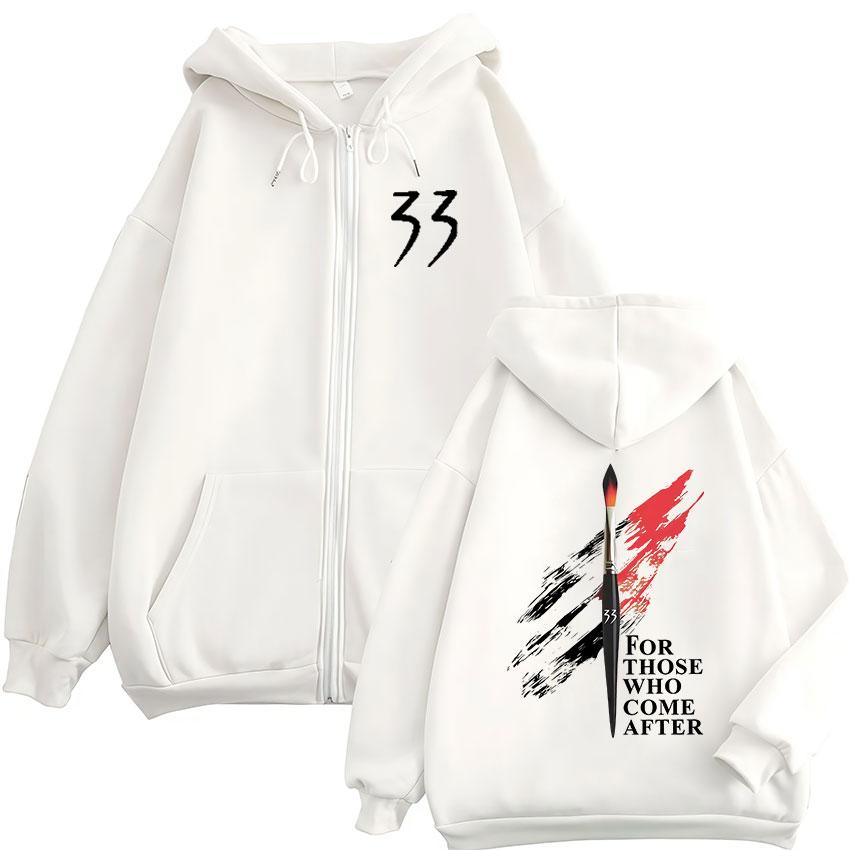 Игра Clair Obscur Expedition 33 Толстовка на молнии Мужская Женская Повседневная Высокое качество Модная Толстовка Пальто Флисовая с капюшоном