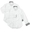White Long Sleeve Dress Stretch Office Uniform White Dobby of HORIZON-GC Women's Shirt, No-Iron Blouse, (Size L, [Set 2])