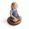 Non-slip Tatami Floor Cushion Woven Texture Seat Pad Durable Round Floor Cushion  Living Room