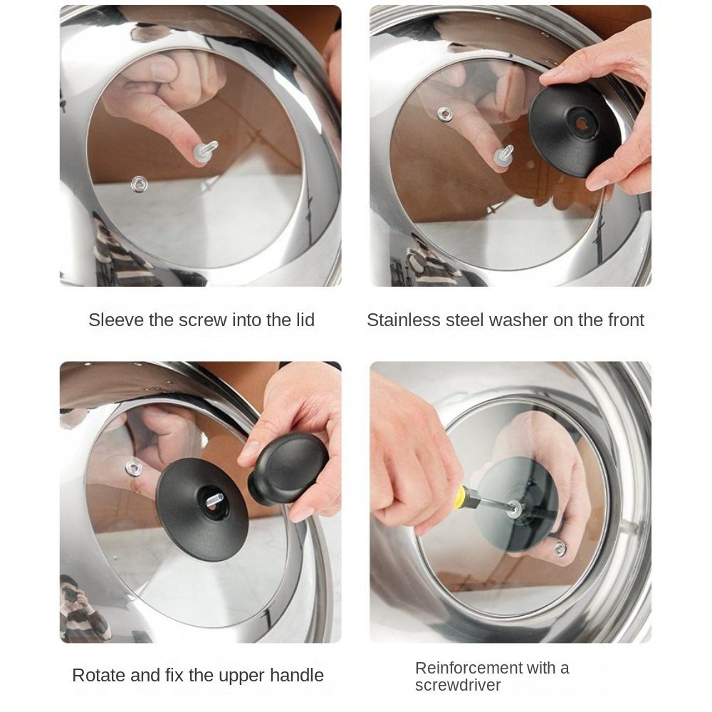 Утолщенная крышка для сковороды Wok Видимая крышка для еды на кухне Прочная круглая крышка для кастрюли Домашняя кулинария