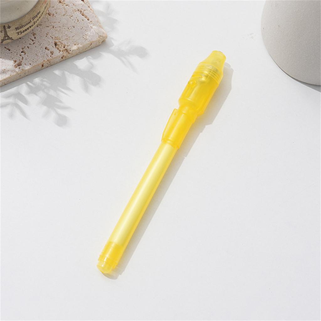 Luminous Light Pen Purple 2 In 1 UV Black Light Combo Drawing Ink Pen Learning Education Toys For Child 1ml