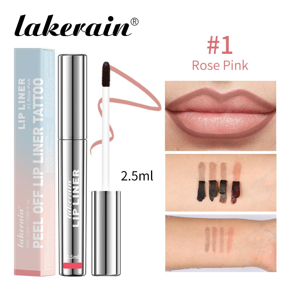 Водостойкий карандаш для губ Peel Off Tattoo Lipgloss Водостойкий долговечный матовый оттенок для губ Brown Contour Tear-off Lipstain Cosmetic
