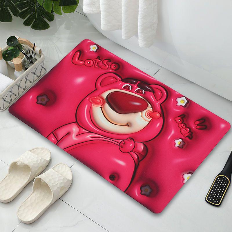 Мультяшный диатомовый ил для ванной комнаты, туалета, подушки, кухонный коврик для ног, мультяшное изображение, впитывающий нескользящий коврик для двери