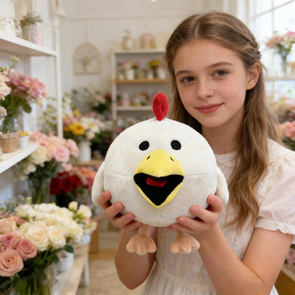 Плюшевая игрушка-кукла Бегающая Курица