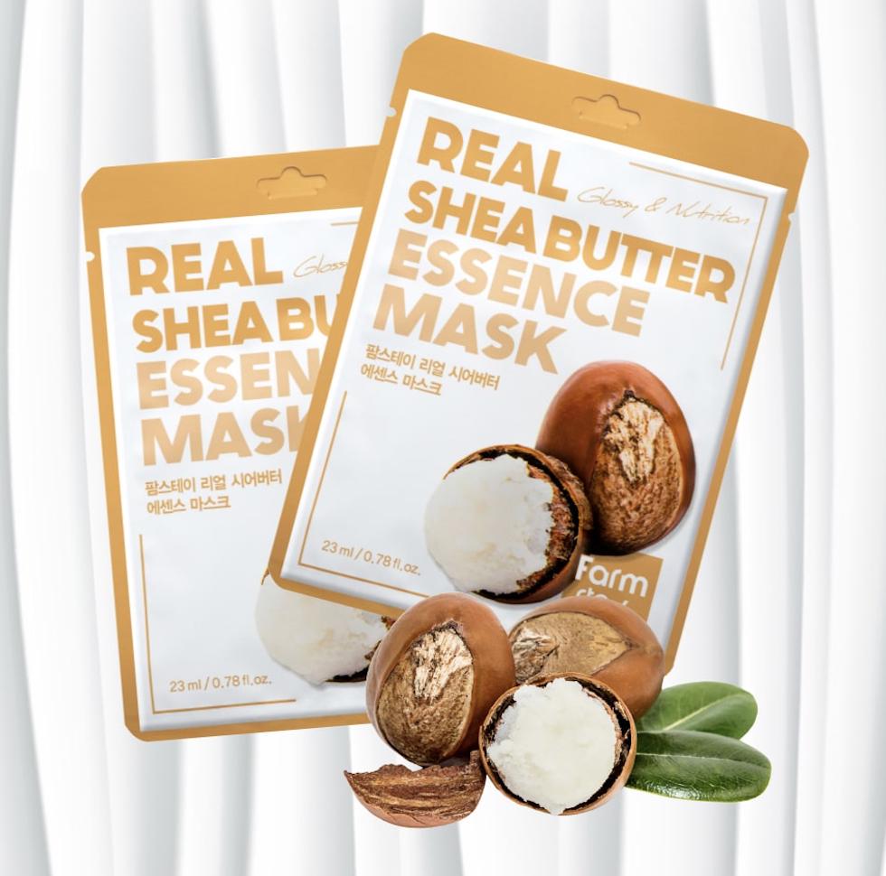 FARM STAY Real Shea Butter Essence Mask 23ml (3 Options)