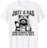 Просто Папа, Который Всегда Возвращался с Молоком Футболка ко Дню Отца