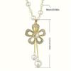 1Pcs Elegant Temperament Pearl Necklace Vintage Sweater Chain  Women's Jewelry Accessories