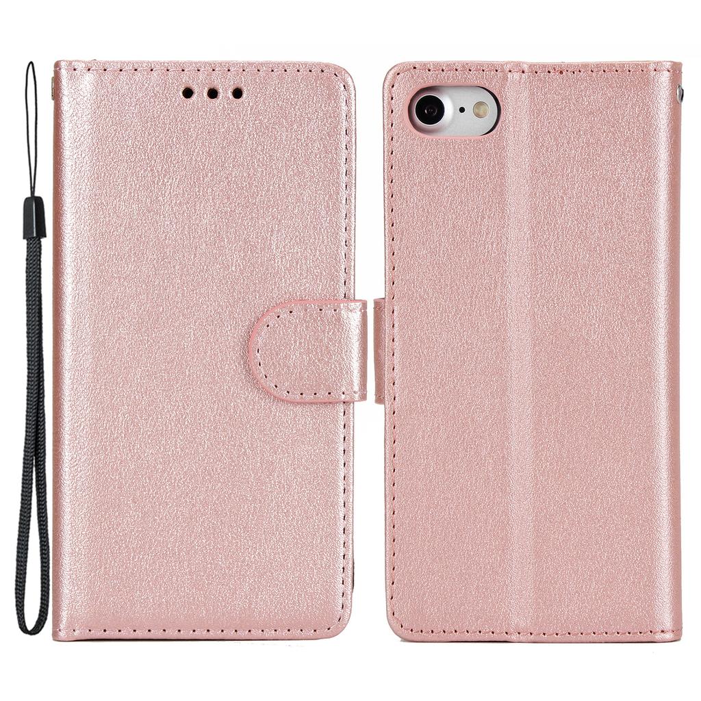 Для iPhone 7/8/SE (2020)/СЕ (2022) Чехол из ПУ кожи с 3 слотами для карт и подставкой