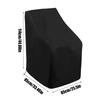 Patio Chair Covers Heavy Duty 210D Oxford Stackable Chair Covers Outdoor Waterproof Weatherproof Winter Lawn Furniture Covers UV