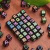 6mm 80pcs Charms Letter Square Mixed Russian Alphabet Acrylic Colorful Beads For Jewelry Making DIY Keychain Necklace Bracelet Handmade Accessories