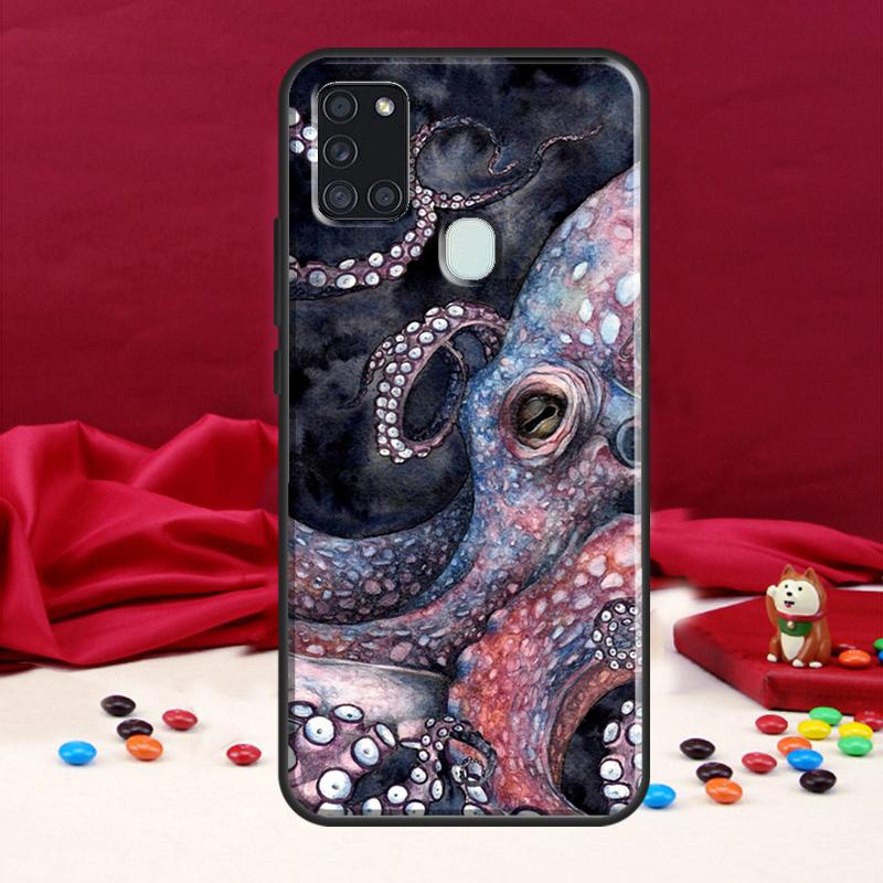 Octopus Case For Samsung Galaxy A34 A54 A14 A53 A13 A51 A71 A50 A12 A22 A32 A52 A72 Phone Cover