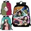 Demon Slayer Backpack Kimetsu No Yaiba Tanjiro Nezuko Kamado Teenarges Schoolbag Laptop Bag Boys Girls Rucksack Travel Shoulder Bags