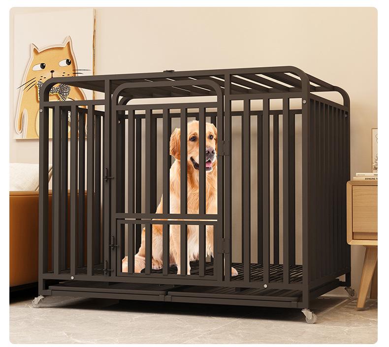 Indoor Dog Cage with Toilet Separation for Small To Large Breeds